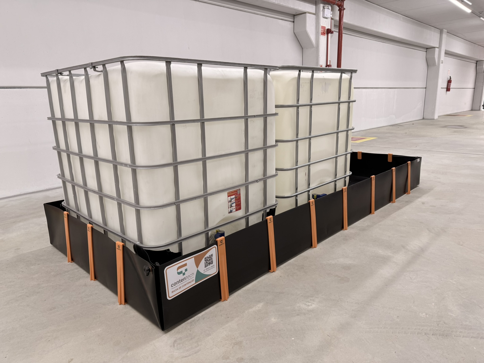 Bacia de Contenção para 3 IBC - 3,20m x 1,40m x 0,40m